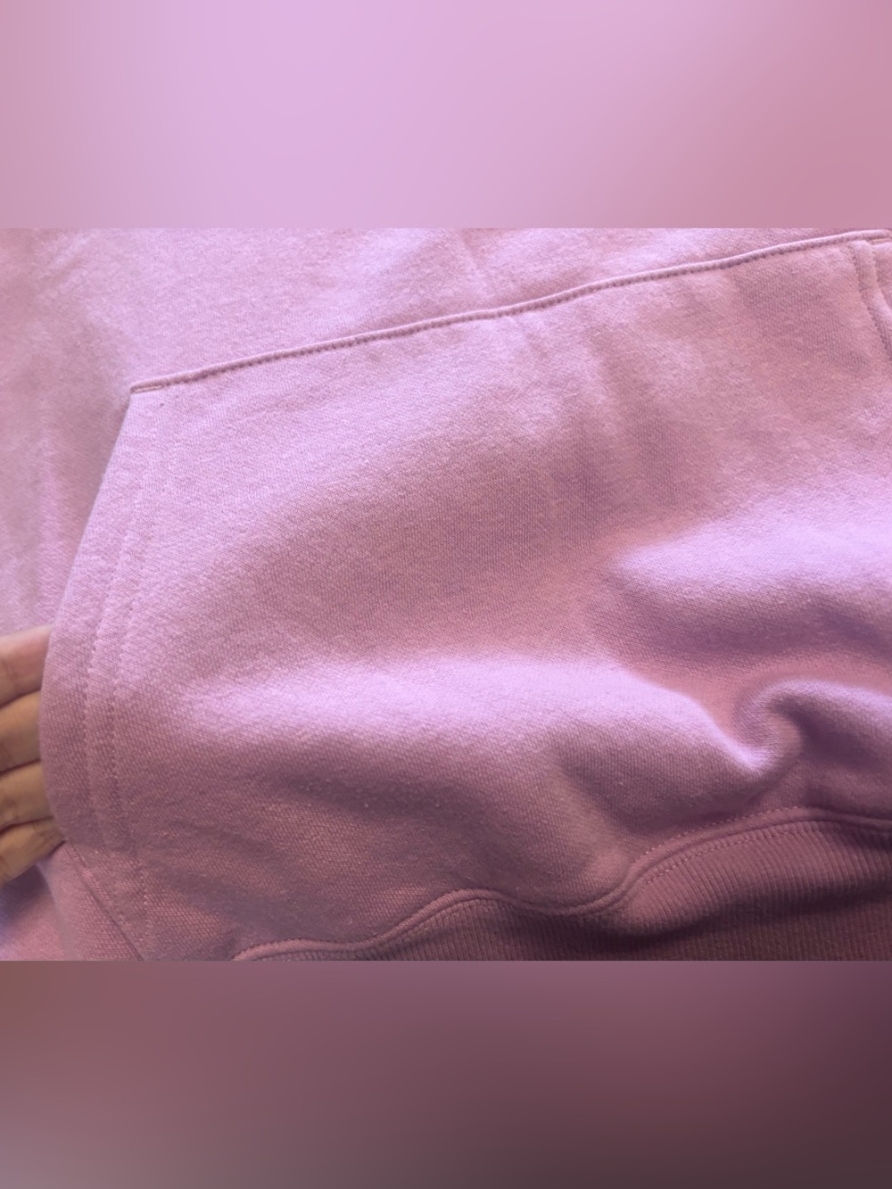 The North Face Womens Half Dome Pullover Hoodie Sweatshirt Big Logo Mauve Large - Picture 15 of 15